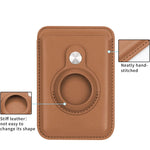 Per Airtag Positioner Fiber Card Clip Antifurto Card Tracker Coperchio di protezione, Magnetic, Paste