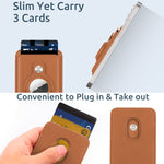 Per Airtag Positioner Fiber Card Clip Antifurto Card Tracker Coperchio di protezione, Magnetic, Paste