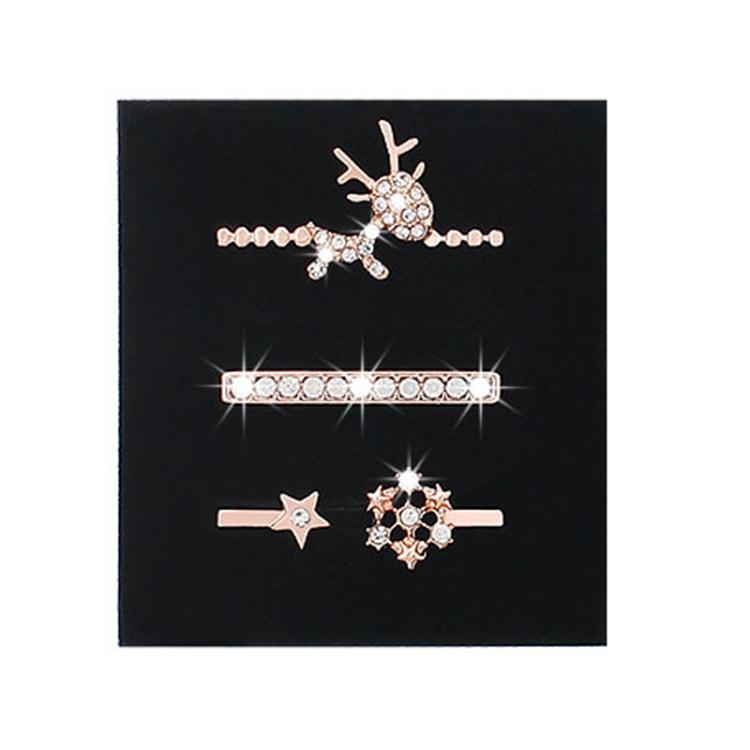 anello della decorazione della fascia dell'orologio del silicone dell'orologio astuto 3pcs/Set