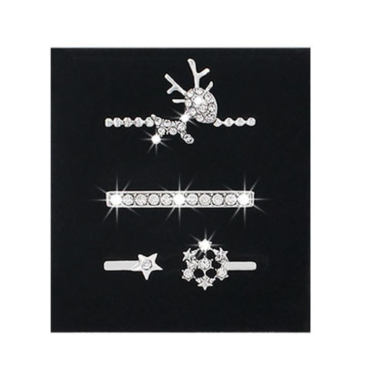 anello della decorazione della fascia dell'orologio del silicone dell'orologio astuto 3pcs/Set