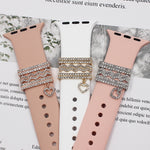 anello della decorazione dell'inarcamento della cinghia del silicone dell'orologio astuto 3pcs/set