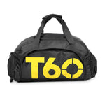 Wet and Dry Separation Fitness Backpack Nuoto Taekwondo Borsa da viaggio impermeabile, Red, Black Bottom White Word, Black Bottom Yellow Word, Simple Black Bottom Blue Word, Blue