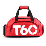Wet and Dry Separation Fitness Backpack Nuoto Taekwondo Borsa da viaggio impermeabile, Red, Black Bottom White Word, Black Bottom Yellow Word, Simple Black Bottom Blue Word, Blue