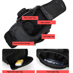 Wet and Dry Separation Fitness Backpack Nuoto Taekwondo Borsa da viaggio impermeabile, Red, Black Bottom White Word, Black Bottom Yellow Word, Simple Black Bottom Blue Word, Blue