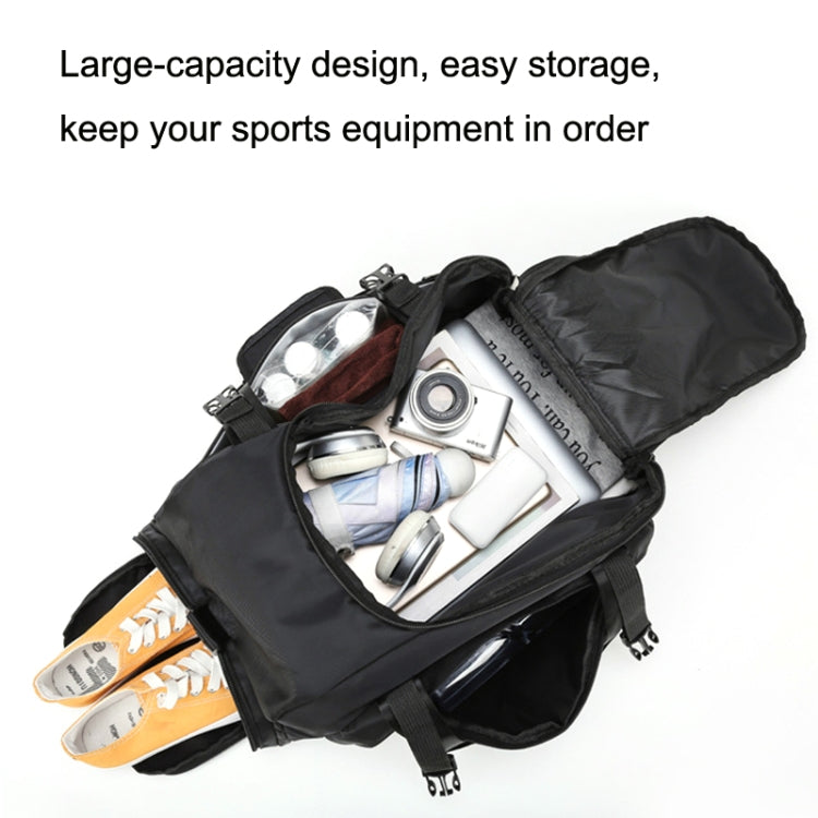Wet and Dry Separation Fitness Backpack Nuoto Taekwondo Borsa da viaggio impermeabile, Red, Black Bottom White Word, Black Bottom Yellow Word, Simple Black Bottom Blue Word, Blue
