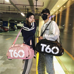 Wet and Dry Separation Fitness Backpack Nuoto Taekwondo Borsa da viaggio impermeabile, Red, Black Bottom White Word, Black Bottom Yellow Word, Simple Black Bottom Blue Word, Blue
