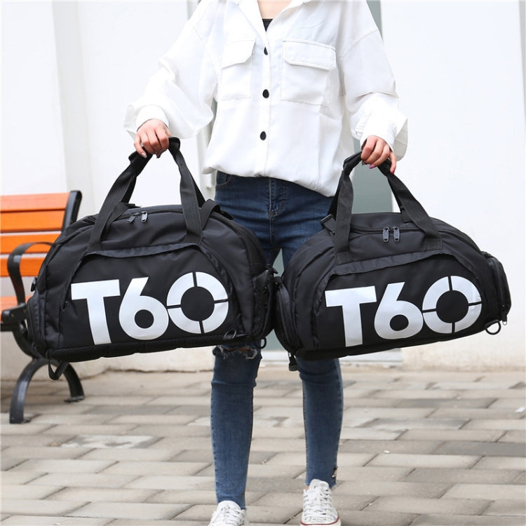 Wet and Dry Separation Fitness Backpack Nuoto Taekwondo Borsa da viaggio impermeabile, Red, Black Bottom White Word, Black Bottom Yellow Word, Simple Black Bottom Blue Word, Blue