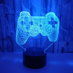 3D Game Handle Luci a LED colorate tridimensionali, Touch Black Base, Touch Crack Base, Touch Black Base+Remote Control, Touch Crack Base+Remote Control