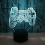 3D Game Handle Luci a LED colorate tridimensionali, Touch Black Base, Touch Crack Base, Touch Black Base+Remote Control, Touch Crack Base+Remote Control