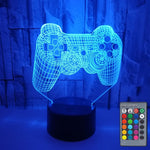 3D Game Handle Luci a LED colorate tridimensionali, Touch Black Base, Touch Crack Base, Touch Black Base+Remote Control, Touch Crack Base+Remote Control