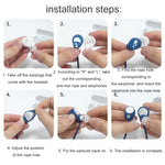 Per Sony WF-C700B/WFC-700N 2pcs Auricolare Bluetooth Corda anti-smarrimento in silicone