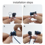 Per lo stato tra 3ANC/Status Audio BetweenPro Cavo anti-smarrimento in silicone per cuffie da 2 pezzi