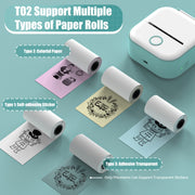 Phomemo T02 confezione regalo telefono Bluetooth mini stampante fotografica stampante termica famiglia studente domanda sbagliata stampante, Gift Box
