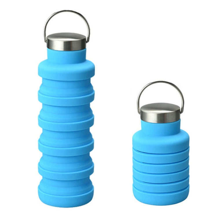 Bollitore per acqua da viaggio pieghevole portatile in silicone per sport all'aria aperta da 500 ml