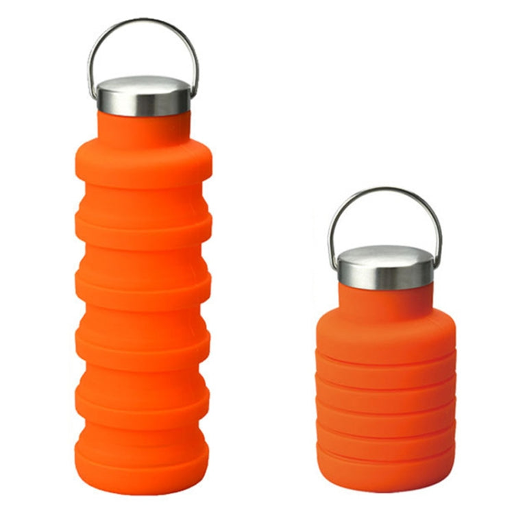 Bollitore per acqua da viaggio pieghevole portatile in silicone per sport all'aria aperta da 500 ml