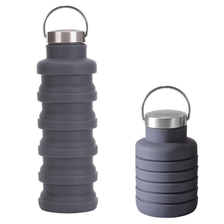 Bollitore per acqua da viaggio pieghevole portatile in silicone per sport all'aria aperta da 500 ml