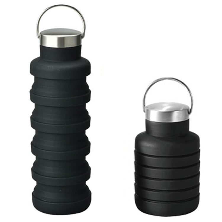 Bollitore per acqua da viaggio pieghevole portatile in silicone per sport all'aria aperta da 500 ml