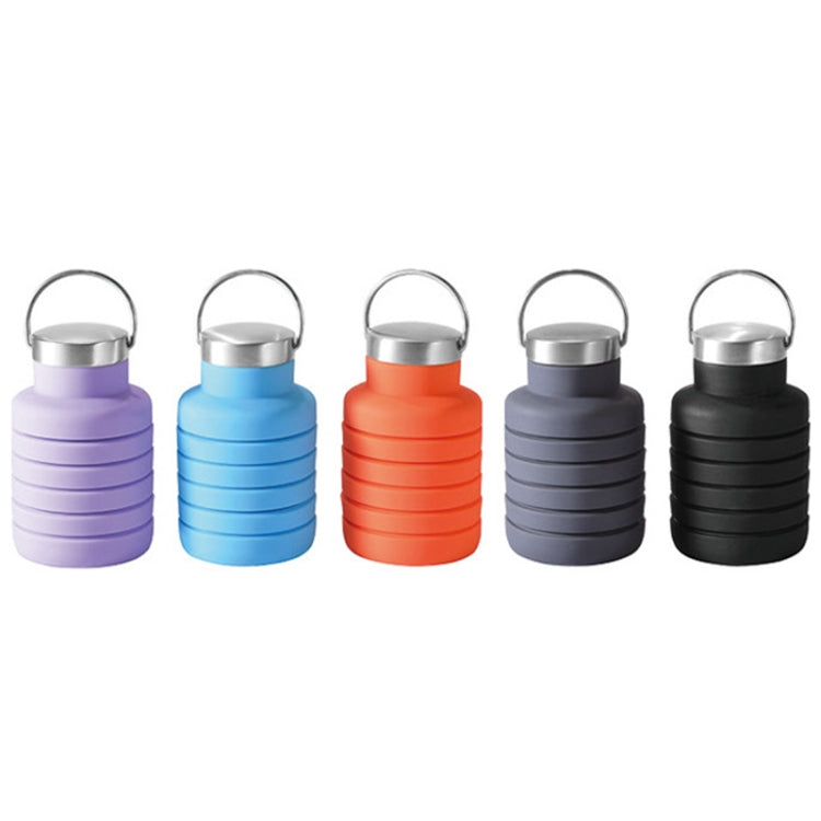 Bollitore per acqua da viaggio pieghevole portatile in silicone per sport all'aria aperta da 500 ml