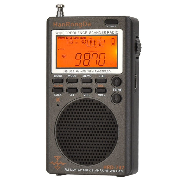 Radio portatile HanRongda HRD-747 con display digitale