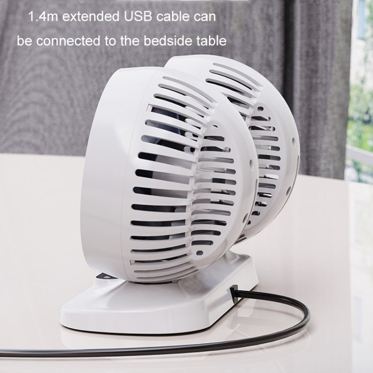 Ventilatore per auto 12v/24v Interfaccia USB Potente ventilatore elettrico a doppia testa