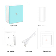 Pocket Small Stampante per etichette termiche portatili Bluetooth per domande errate, Phomemo M02-BK, Phomemo M02-WH, Phomemo M02-GN, Phomemo M02-PK