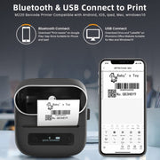 Phomemo M220 Gioielli Etichette per abbigliamento Stampante per etichette a strisce termiche Bluetooth, M220