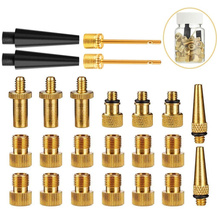 SV/AV/DV Set di adattatori per valvole per biciclette Accessori per pompe a sfera per bici, 15 in 1, 24 in 1 with Leather Ring, 25 in 1, 24 in 1, 32 in 1, 16 in 1, 10 in 1, 3sets 3 in 1, 12 in 1, 3sets 5 in 1, 3sets 4 in 1, 3sets 4 in 1 Gold, 14 in 1  ...