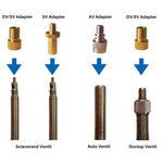 SV/AV/DV Set di adattatori per valvole per biciclette Accessori per pompe a sfera per bici, 15 in 1, 24 in 1 with Leather Ring, 25 in 1, 24 in 1, 32 in 1, 16 in 1, 10 in 1, 3sets 3 in 1, 12 in 1, 3sets 5 in 1, 3sets 4 in 1, 3sets 4 in 1 Gold, 14 in 1  ...
