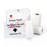 Rotoli carta termica per stampante Phomemo T02 53mm e 50mm