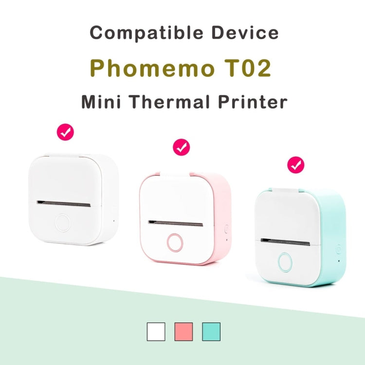 Rotoli carta termica per stampante Phomemo T02 53mm e 50mm