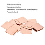 20pcs Laptop Raffreddamento Rame Dissipatore di calore Schede conduttive termiche Telefono cellulare Computer Scheda grafica Dissipatori di calore, 15x15x0.1mm, 15x15x0.3mm, 15x15x0.4mm, 15x15x0.5mm, 15x15x0.6mm, 15x15x0.8mm, 15x15x1.0mm, 15x15x1.2mm
