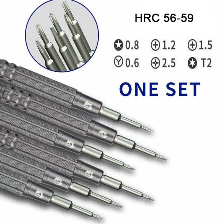 MECHANIC iMini Series Cell Phone Repair Glasses Screw Batch Watch Tool, Five Star 0.8, Triangle 0.6, Phillips 1.5, Phillips 1.2, Phillips 2.5, T2