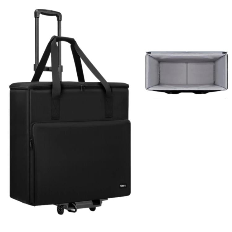 Baona Desktop Computer Host Monitor Keyboard Storage Bag, Single-layer + Trolley, Single-layer + Trolley With Swivel Wheels, Medium + Trolley, Medium + Trolley With Swivel Wheels, Large + Trolley With Swivel Wheels, Large + Trolley