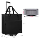 Baona Desktop Computer Host Monitor Keyboard Storage Bag, Single-layer + Trolley, Single-layer + Trolley With Swivel Wheels, Medium + Trolley, Medium + Trolley With Swivel Wheels, Large + Trolley With Swivel Wheels, Large + Trolley