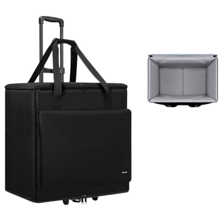 Baona Desktop Computer Host Monitor Keyboard Storage Bag, Single-layer + Trolley, Single-layer + Trolley With Swivel Wheels, Medium + Trolley, Medium + Trolley With Swivel Wheels, Large + Trolley With Swivel Wheels, Large + Trolley