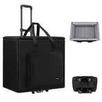 Baona Desktop Computer Host Monitor Keyboard Storage Bag, Single-layer + Trolley, Single-layer + Trolley With Swivel Wheels, Medium + Trolley, Medium + Trolley With Swivel Wheels, Large + Trolley With Swivel Wheels, Large + Trolley