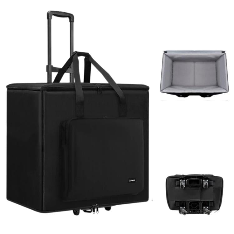 Baona Desktop Computer Host Monitor Keyboard Storage Bag, Single-layer + Trolley, Single-layer + Trolley With Swivel Wheels, Medium + Trolley, Medium + Trolley With Swivel Wheels, Large + Trolley With Swivel Wheels, Large + Trolley