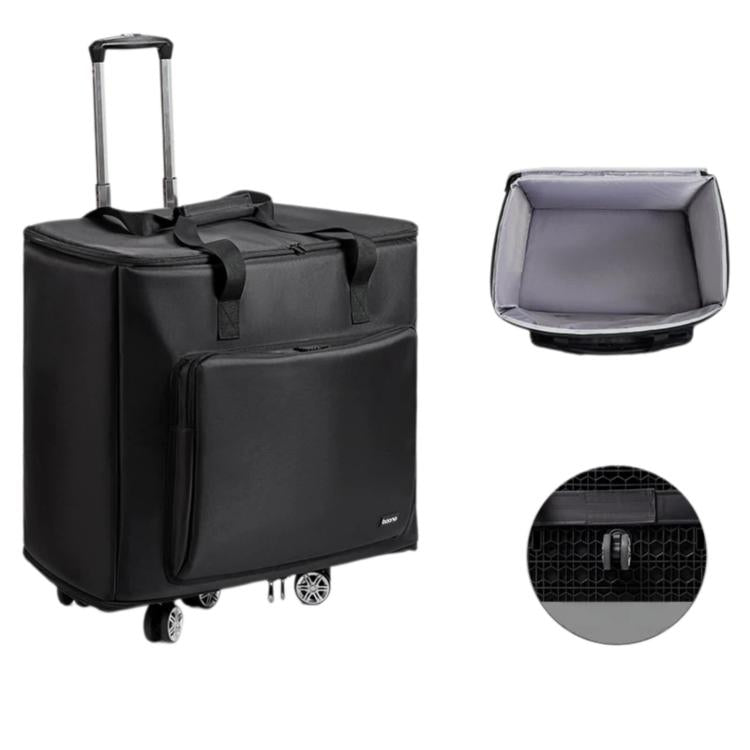 Baona Desktop Computer Host Monitor Keyboard Storage Bag, Single-layer + Trolley, Single-layer + Trolley With Swivel Wheels, Medium + Trolley, Medium + Trolley With Swivel Wheels, Large + Trolley With Swivel Wheels, Large + Trolley
