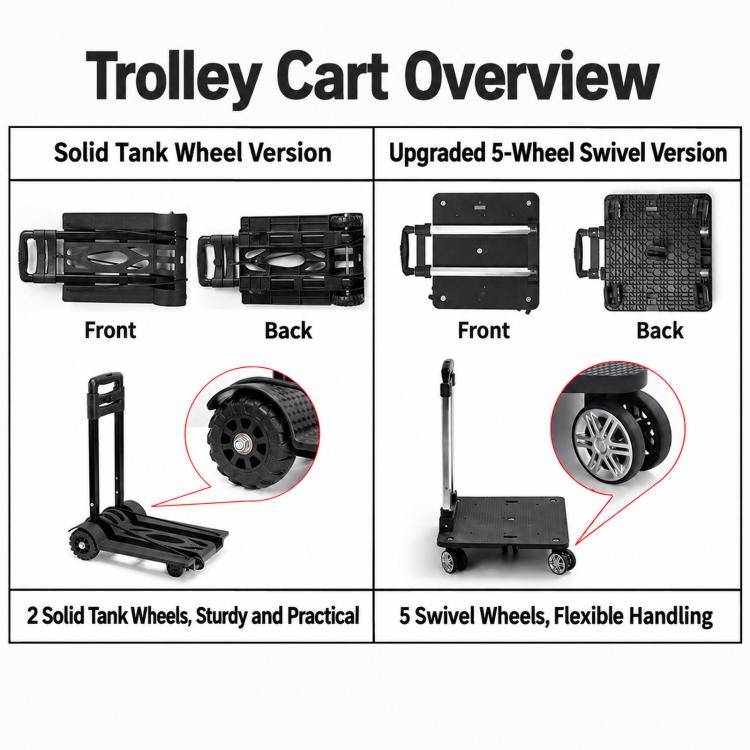 Baona Desktop Computer Host Monitor Keyboard Storage Bag, Single-layer + Trolley, Single-layer + Trolley With Swivel Wheels, Medium + Trolley, Medium + Trolley With Swivel Wheels, Large + Trolley With Swivel Wheels, Large + Trolley