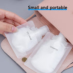 Sacchetti comprimibili per shampoo per lozione per sacchetti vuoti ricaricabili da viaggio da 20 pezzi, 30ml, 50ml, 100ml
