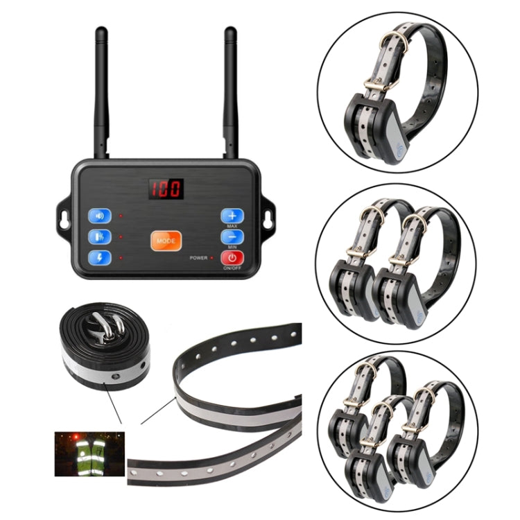 2 in 1 Pet Wireless Fence Bark Control Smart Dog Trainer, 1 For 1, 1 For 2, 1 For 3
