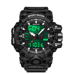 SANDA Green Light Sveglia Orologio multifunzionale impermeabile antiurto trasparente