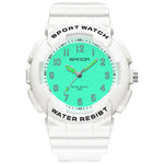 SANDA Small Fresh Digital All-match Waterproof Luminous Student Watch
