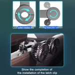 12V/24V Interfaccia USB posteriore sedile posteriore auto Potente ventola a doppia testa, F4207