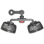 12V/24V Interfaccia USB posteriore sedile posteriore auto Potente ventola a doppia testa, F4207