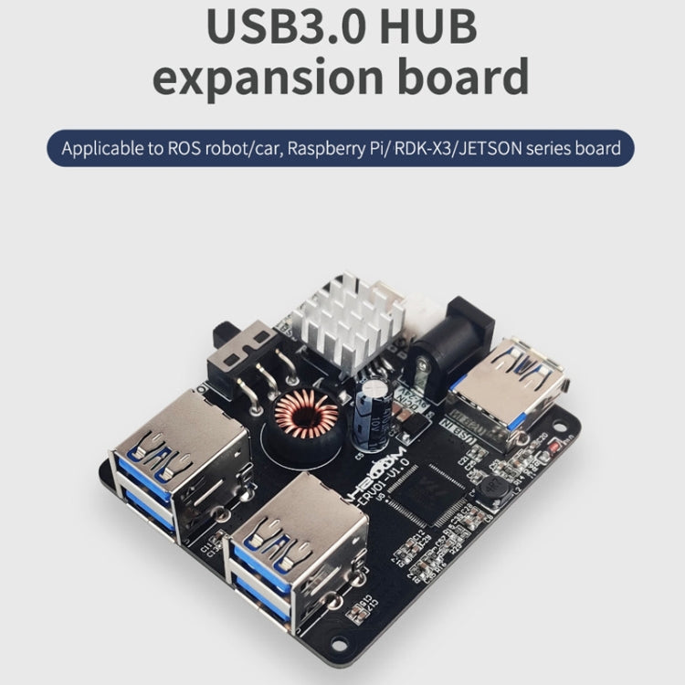 Yahboom USB 3.0 Hub espansione per robot e PC
