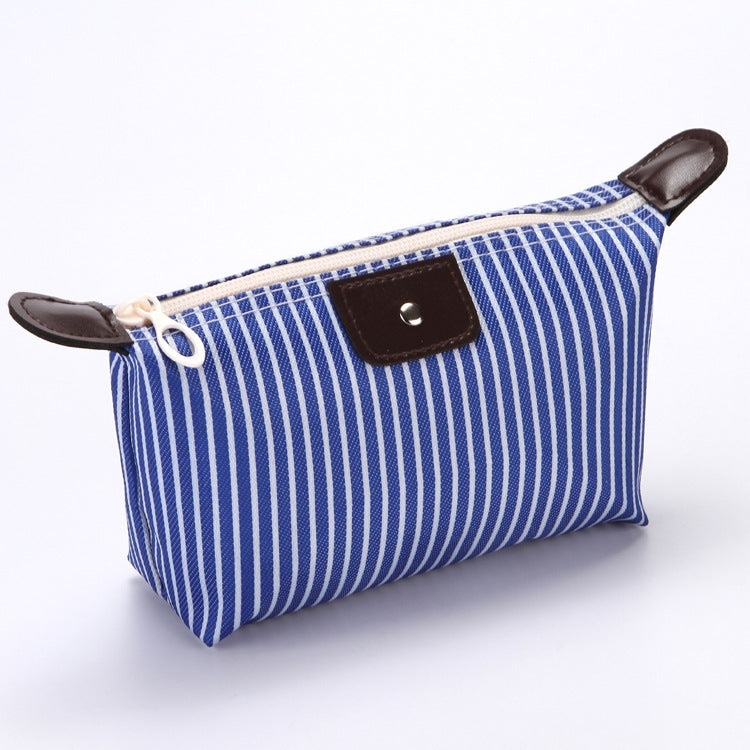 Borsa da toilette pieghevole da viaggio per gnocchi a righe da 5 pezzi