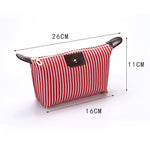 Borsa da toilette pieghevole da viaggio per gnocchi a righe da 5 pezzi