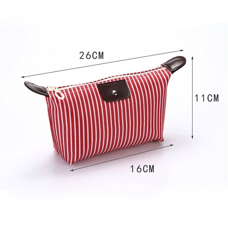 Borsa da toilette pieghevole da viaggio per gnocchi a righe da 5 pezzi