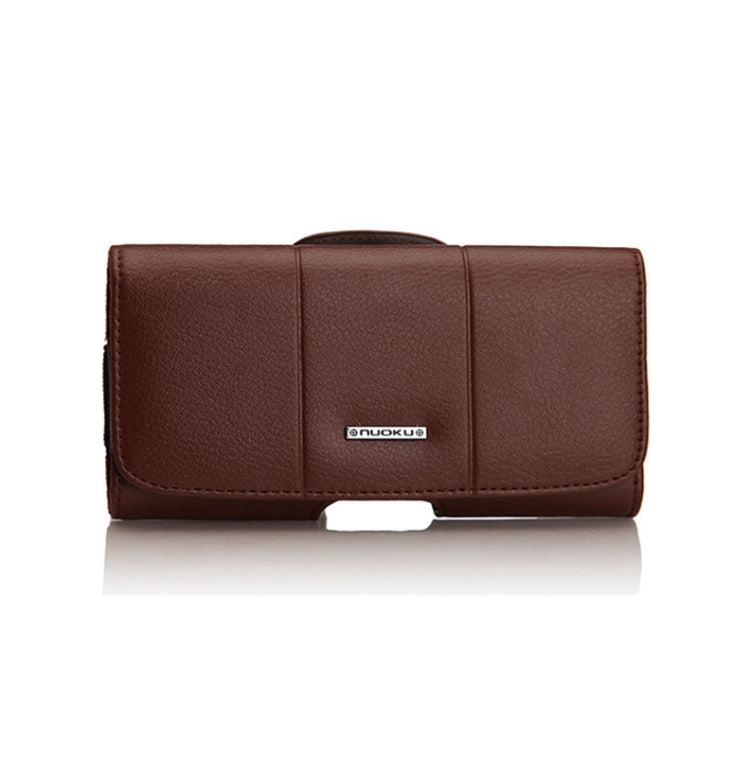 Custodia da cintura in pelle con alette magnetiche Nuoku per smartphone, 15.5 x 7.5 x 2.5cm   5.8 Inch, 17.3 x 8 x 2.5cm  6.7 Inch